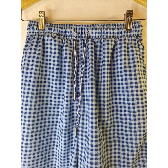 PETER MILLAR Seaside Collection Swim Trunks Board Shorts Men's S Plaid Pockets - Picture 3 of 8